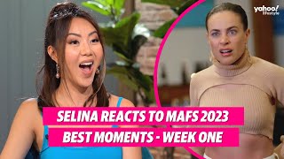 Selina Chhaur reacts to MAFS 2023 best moments  Yahoo Australia [upl. by Oruam]