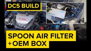 Going back to an OEM Airbox with Spoon Air Filter for the Acura RSX Type S [upl. by Aenert90]