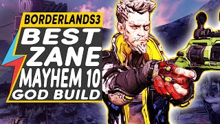 Borderlands 3 BEST ZANE BUILD GOD MODE MAYHEM 10 LEVEL 57 NEVER DIE UNKILLABLE BUILD [upl. by Paton309]