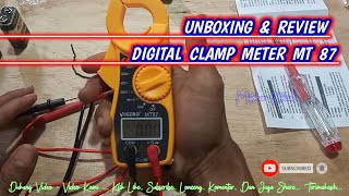 Unboxing amp Review Digital Clamp Meter Harga 75 Ribuan  Visero MT87  Tang ampere  Mutohar Official [upl. by Booze]