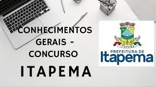 Concurso de ItapemaSC  REVISÃO [upl. by Llerat788]