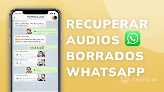 3 Formas para cómo recuperar audios borrados de WhatsApp iPhone 2022 [upl. by Yelsgnik]