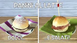 PANINI al LATTE sofficissimi la ricetta di Gnam Gnam [upl. by Wj65]