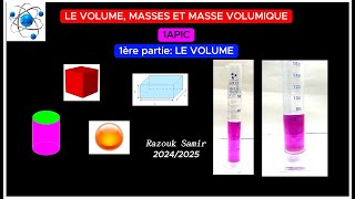 Le volume la masse et masse volumique 1ère partie Le volume 1AC [upl. by Sherilyn]