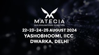 Visit MATECIA EXHIBITION 2024 August 22232425 at Yashobhoomi Delhi [upl. by Ynavoj]