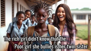 She bullied her own sister unaware theyre twins folk ghanianfolktales tales africantales [upl. by Niraa]