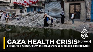 Polio epidemic declared in Gaza in latest sign of worsening health crisis [upl. by Reisinger750]