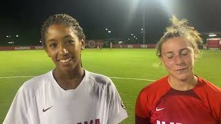 Gianna Paul and Coralie Lallier  North Carolina Postgame  Sunday Sept 10 2023 [upl. by Melicent274]