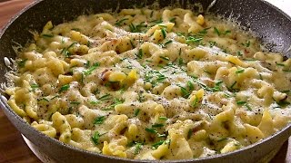 One Pot KäsespätzleRuck Zuck Käsespätzle für FauleKäsespätzle 20 [upl. by Lipson]