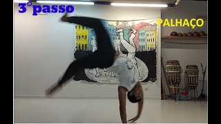 Capoeira Tutorial 07 Palhaço Aú de Costas Macacão  Macaco em Pé Aú pra traz 3 Passos [upl. by Baily]