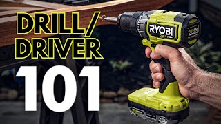 How to Use a DrillDriver  RYOBI Tools 101 [upl. by Gwenneth333]