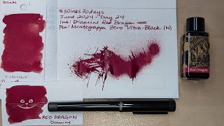 30inks30days June 2025 Day 24  Red Dragon [upl. by Miahc]