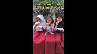 Challenge makan cireng pedas isi ayam bocil lucu [upl. by Philbin]