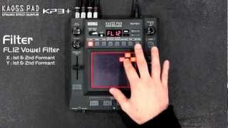 KORG KAOSS PAD KP3 13 New Effects  Filter  Modulation  LFO [upl. by Anuahsed780]