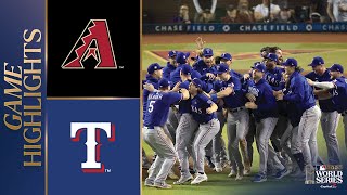 Rangers vs Dbacks World Series Game 5 Highlights 11123  MLB Highlights [upl. by Olecram64]