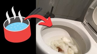 HOW TO UNCLOG A TOILET WITHOUT A PLUNGER [upl. by Vlada]