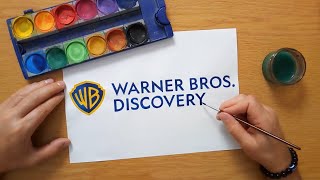 How to draw the WARNER BROS DISCOVERY logo [upl. by Nyra502]