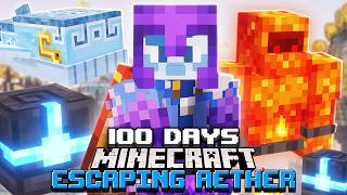 I Survived 100 Days ESCAPING the AETHER in Minecraft [upl. by Lisle282]