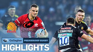 Exeter v Saracens  HIGHLIGHTS  Grudge Match at Sandy Park  Premiership 202122 [upl. by Nadda]