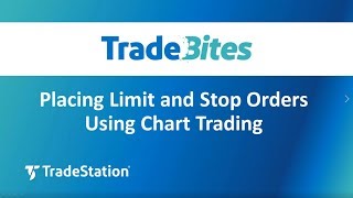 Placing Limit and Stop Orders using Chart Trading [upl. by Elidad617]