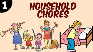 Learn Household Chores For Kids  Part 1  Learning Videos amp Educational Videos For Kids [upl. by Okimuk]