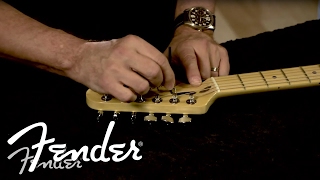 How To  Truss Rod Adjustment  Fender [upl. by Ahsekat]