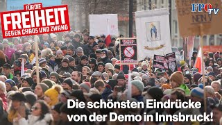 „Für die FREIHEIT amp gegen den ZWANG“ – Die schönsten Eindrücke von der Demo in Innsbruck [upl. by Aihsas]