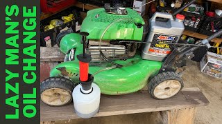 Lawn Mower Oil Change Pump [upl. by Desdamona]