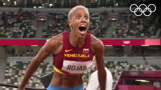 Yulimar Rojas de Venezuela ganó la medalla de oro en triple salto  Tokio2020 Highlights [upl. by Ayik]