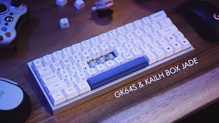 Kailh BOX Jade Mechanical Keyboard Cinematic Preview amp Typing  GK64S  MAXKEY SA Keycap [upl. by Littlejohn]