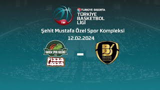 Pizza Lazza Harem Spor – Balıkesir Büyükşehir Belediyespor Türkiye Sigorta TBL 24Hafta [upl. by Siulesoj919]