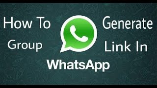 How to Create Whatsapp Group Chat Invitation link [upl. by Otrebtuc804]