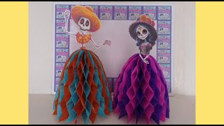 como hacer una catrina DIA DE MUERTOS diy tutorial diademuertos [upl. by Lewellen]