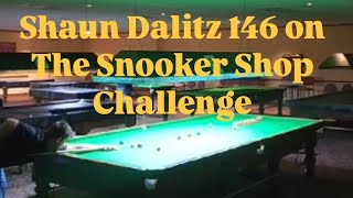 Shaun Dalitz 146 on The Snooker Shop Challenge [upl. by Adlitam]