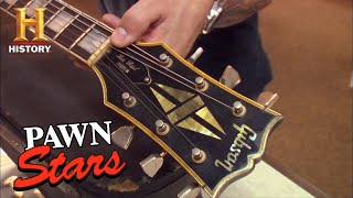 BUMMER PRICE for EPIC Les Paul Guitar  Pawn Stars Season 1  History [upl. by Murial]