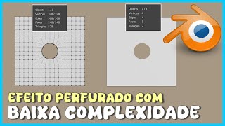 EFEITO MALHA PERFURADA COM BAIXA COMPLEXIDADE NO BLENDER 3D [upl. by Nefets]