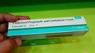 Clobetasol Propionate amp Gentamicin Cream Uses In Hindi  Review  Cosvate G Cream Kis Kaam Aati Hai [upl. by Rodrique]