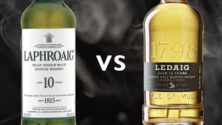 Laphroaig 10 vs Ledaig 10 Year Old Single Malt Scotch Whisky [upl. by Lilia782]