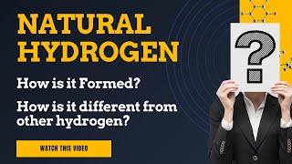 How is it formed  Natural Hydrogen  How is it different from other hydrogen [upl. by Oecam488]