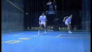 SQUASH JANSHER KHAN vs Chris Dittmar 1989 World Open [upl. by Reiko]