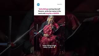 Usha Uthup Singing Miley Cyrus Flowers ushauthup mileycyrus flowers [upl. by Ahselak68]