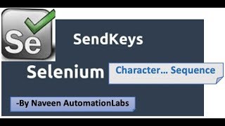 Different ways of entering Character Sequence using SendKeys in Selenium [upl. by Natty]