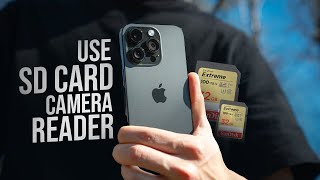 How to Use SD Card Camera Reader for iPhone tutorial [upl. by Terrilyn]