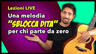 Impariamo una melodia quotSBLOCCA DITAquot facilissima  Lezioni di Chitarra [upl. by Kathryne516]