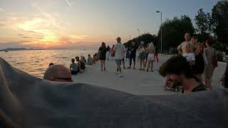 FREE SPACE  Sunset Session Zadar Croatia Handpan Ukulele Jam Summer 2024 [upl. by Lonny]