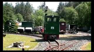 Waldbahn der Jenaer Eisenbahnfreunde in Lichtenhain [upl. by Tomkiel]