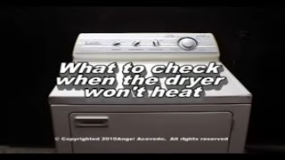 Performa Dryer Not Heating  See What Parts You Need To Check [upl. by Anitsyrhc]