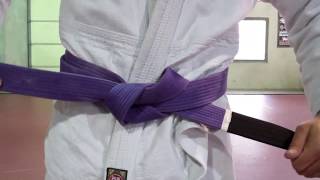 How To Tie a Jiu Jitsu Gi Belt [upl. by Nagad]