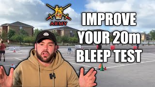 How to PASS the British Army Fitness Assessment  20 meter Bleep Test [upl. by Rycca]