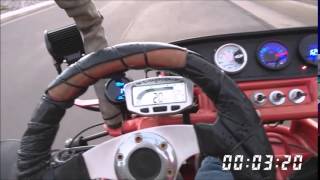 Turbo go kart 250 Kinroad buggy 02030 mph [upl. by Ahsemrak]